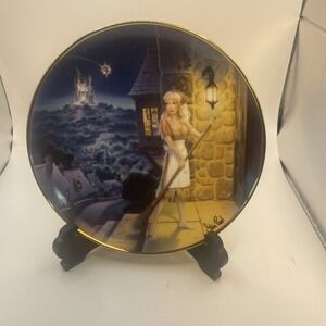 DREAMS DO COME TRUE Cinderella Plate The Franklin Mint Steve Read With Faux Gem